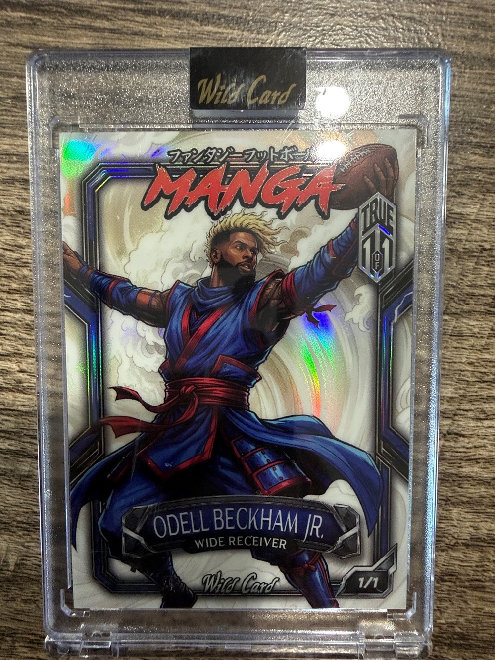 Odell Beckham Jr. Manga Holographic Trading Card - Blue
